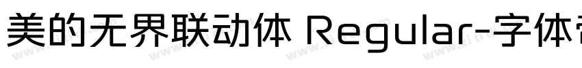 美的无界联动体 Regular字体转换 美的无界联动体 Regular字体转换